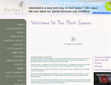 Tablet Screenshot of parksamui.com